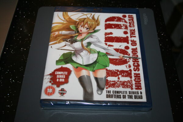 High School Of The Dead The Complete Series + DVA (Blu-ray, 2011) New. Cert 18.