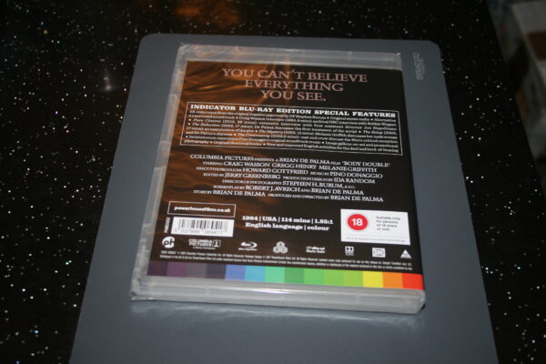 BODY DOUBLE SPECIAL EDITION - INDICATOR (BLU-RAY, 1984 RENEWED 2017) BRAND NEW. CERT 18. - Image 2