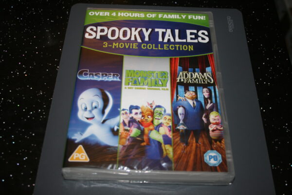 SPOOKY TALES - CASPER/MONSTER FAMILY/THE ADDAMS FAMILY (DVD,2020) BRAN NEW. CERT PG.