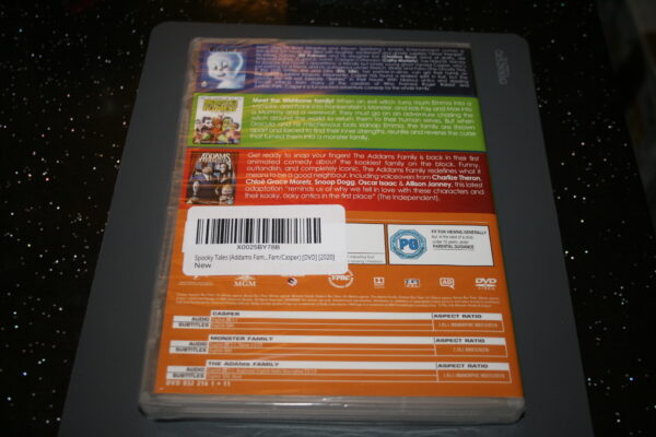 SPOOKY TALES - CASPER/MONSTER FAMILY/THE ADDAMS FAMILY (DVD,2020) BRAN NEW. CERT PG. - Image 2