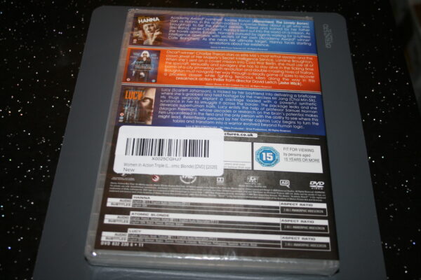 WOMAN IN ACTION HANNA/ATOMIC BLONDE/LUCY (DVD, 2020) BRAND NEW. CERT 15. - Image 2