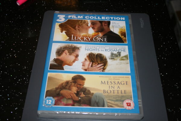 THE LUCKY ONE/NIGHTS IN RODANTHE/MESSAGE IN A BOTTLE (DVD,2011) Brand New. Cert 12.