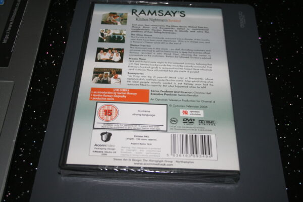 Ramsay's Kitchen Nightmares Revisited (DVD, 2006) Brand New. Cert 15. - Image 2