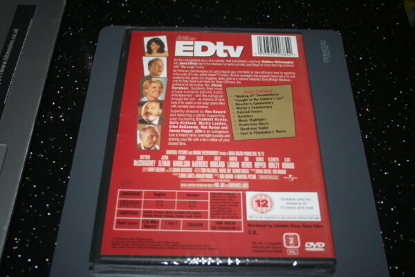 Edtv (DVD, 1999) Brand New. Cert 12. - Image 2