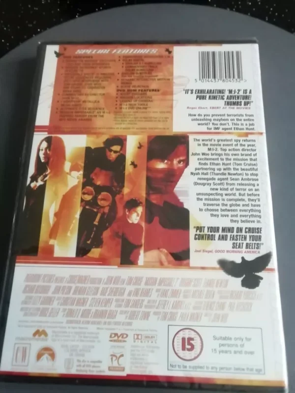 Mission: Impossible 2 (DVD, 2000) Brand New. Cert 15. - Image 2