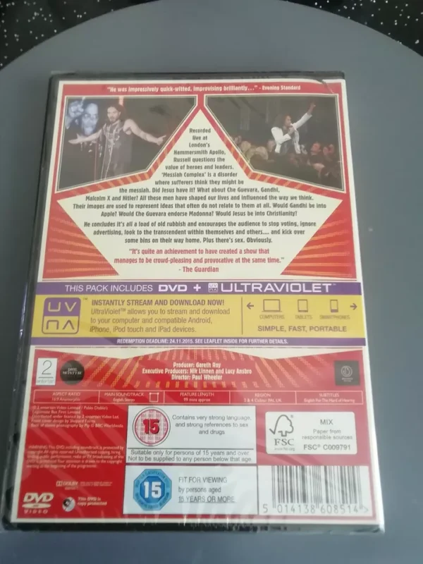 Russell Brand - Messiah Complex (DVD, 2013) Brand New. Cert 15. - Image 2