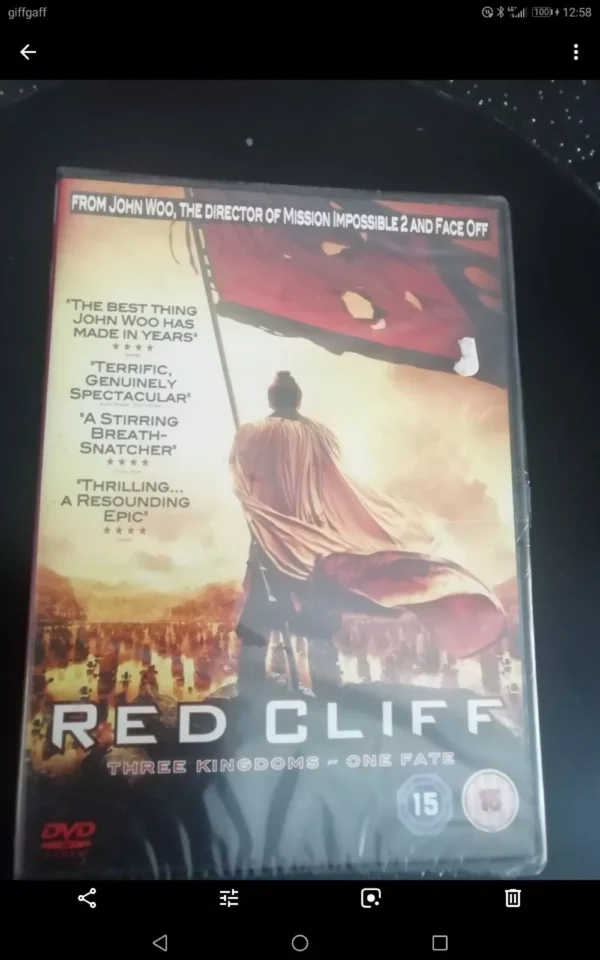 Red Cliff (DVD, 2009) Brand New. Cert 15.