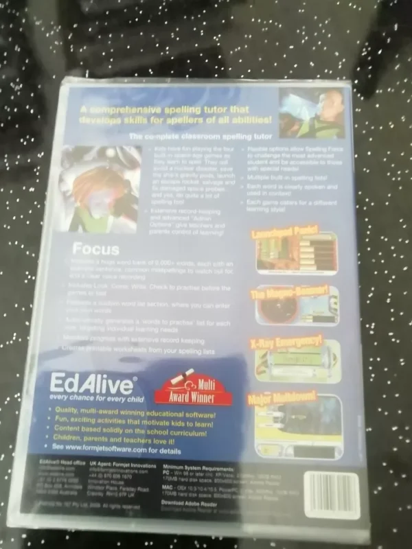 Spelling force ages 4-14 key stages 1-3 dvd. Brand New and still sealed. Cert E. - Image 2
