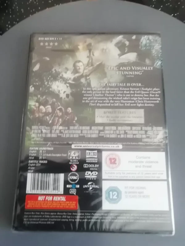 Snow White And The Huntsman (DVD, 2012) Brand New. Cert 12. - Image 2