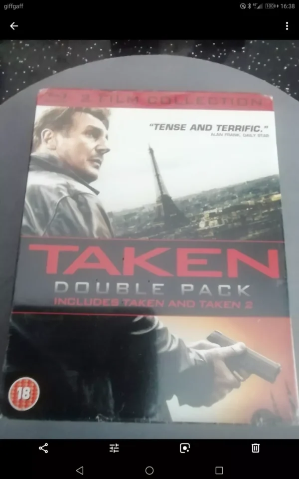 Taken 1 & 2 Double Pack Boxset (Blu-ray, 2014) Brand New. Cert 18.