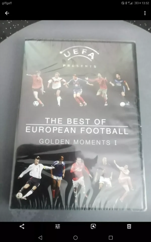 UEFA The Best Of European Football - Golden Moments 1 (DVD) New. Cert E.