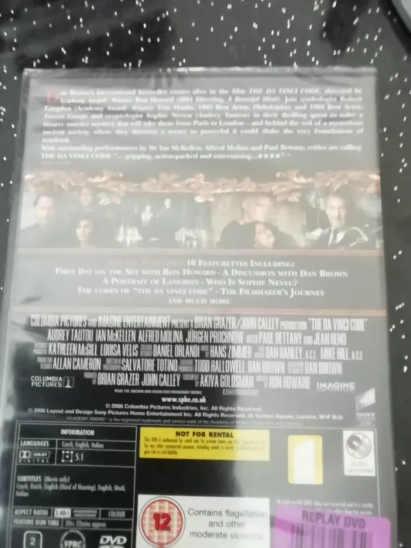 The Da Vinci Code (DVD,2006) 2-disc Special Edition. Brand New. Cert 12. - Image 2