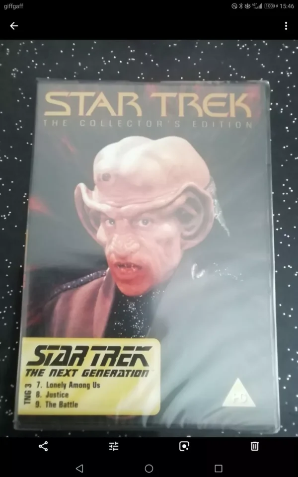 Star Trek The Collector's Edition TNG3 (Dvd, 1987) Brand New. Cert PG.