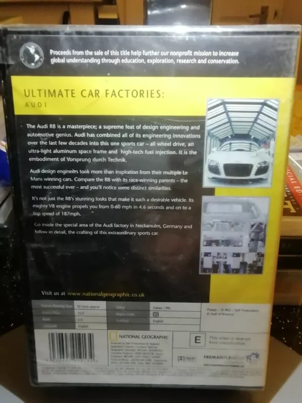 National Geographic - Ultimate Factories - Audi (DVD, 2010) Brand New. Cert E. - Image 2