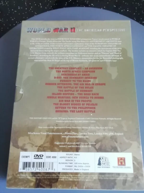 World War 2 The American Perspective Dvd Boxset Brand New. Cert E. - Image 2