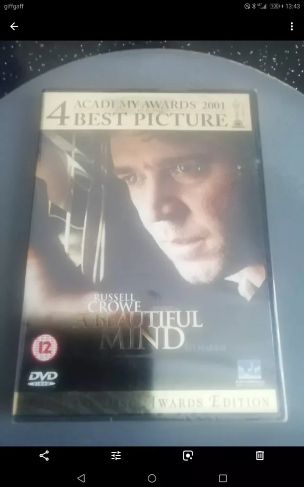 A Beautiful Mind - 2-disc Awards Edition (DVD, 2002) Brand New. Cert 12,