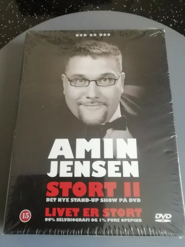Amin Jensen Stort 2 Dvd +Book Stand up Show Brand New.