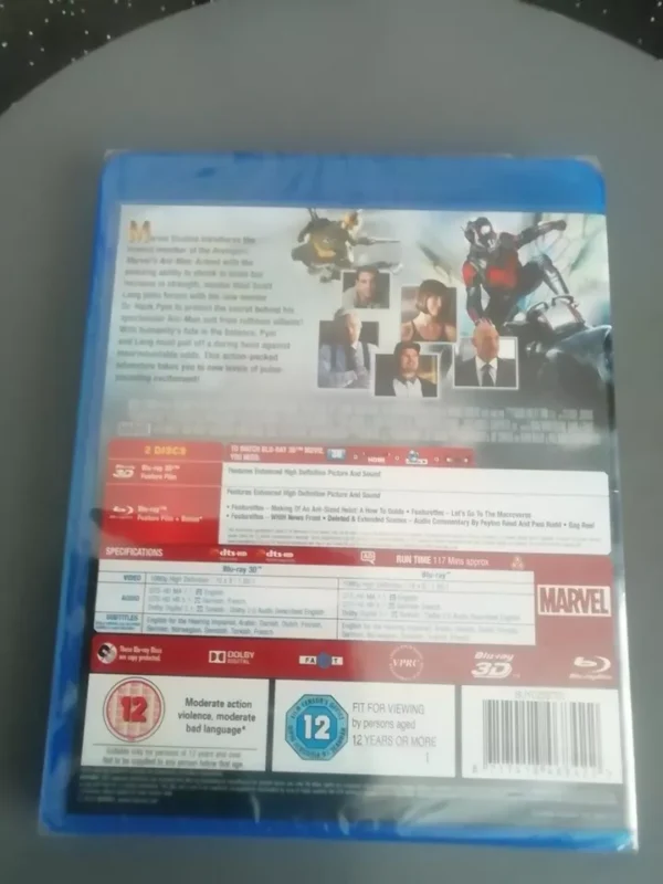 Ant-Man (Blu-ray 3D, + 2D 2015) Brand New. Cert 12. - Image 2