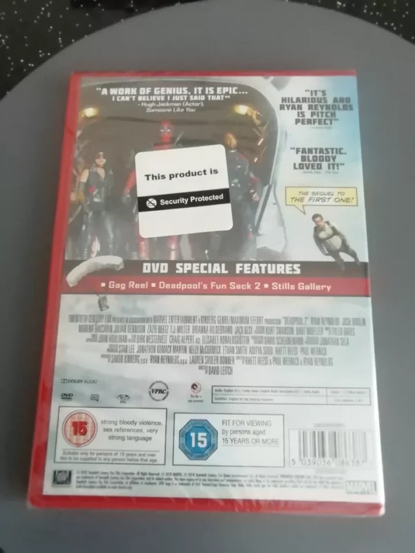 Deadpool 2 Movie (DVD, 2018) Brand New. Cert 15. - Image 2