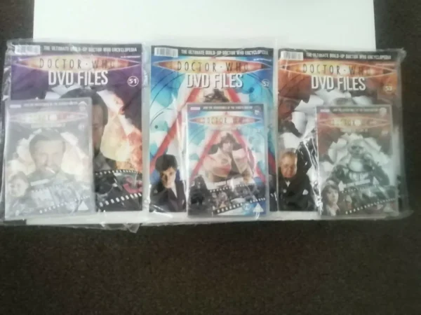 Doctor Who Bundle 51,52,53 Dvd +Magazine Brand New. Cert U.