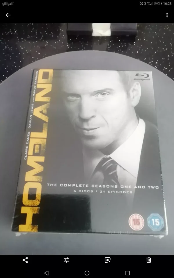 Homeland The Complete Seasons 1 & 2 Boxset (Blu-ray, 2012) Brand New. Cert 15.