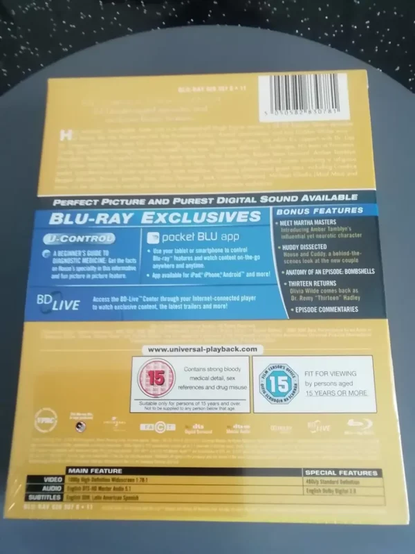 House - Series 7 - Complete (Blu-ray, 2011, 5-Disc Set) Brand New. Cert 15. - Image 2