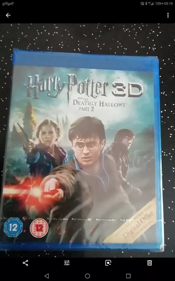 Harry Potter And The Deathly Hallows - Part 2 (Blu-ray 3D, 2011) New. Cert 12.
