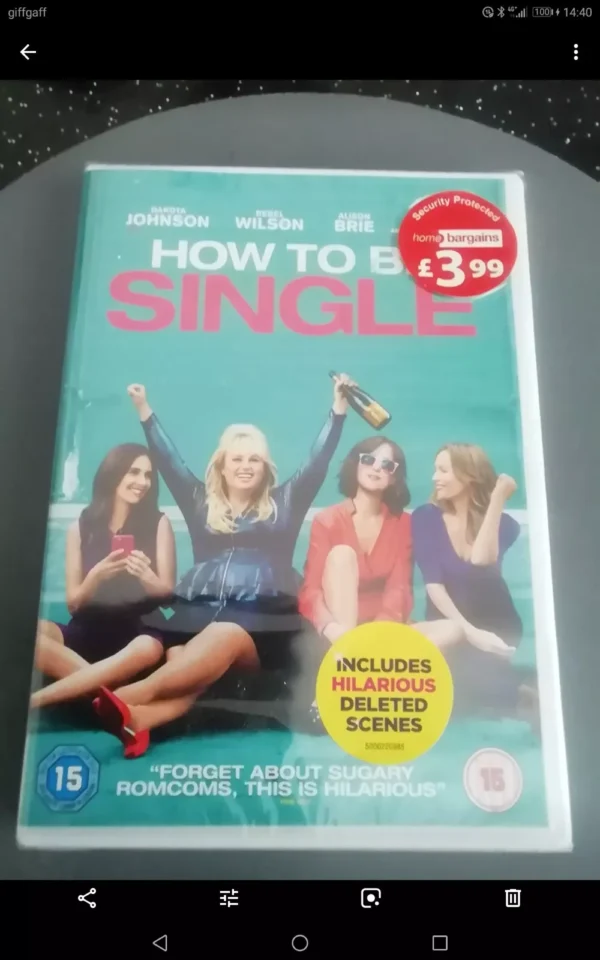 How to be Single (Dvd, 2016) Brand New. Cert 15.