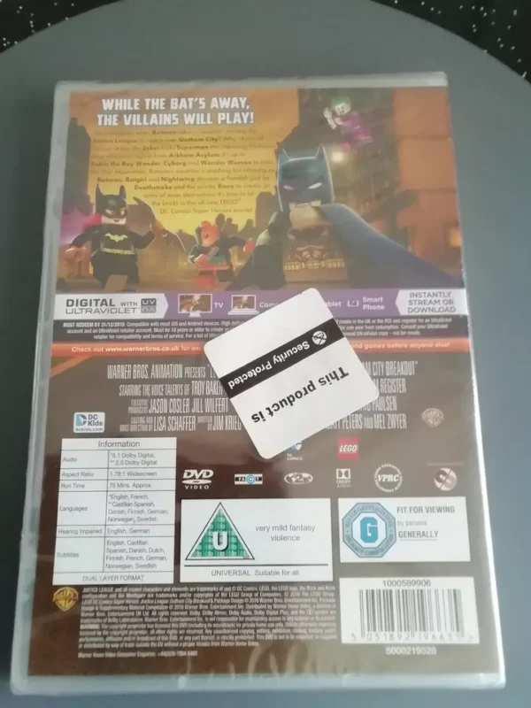 ego Justice League Gotham City Breakout (DVD, 2016) Brand New. Cert U. - Image 2