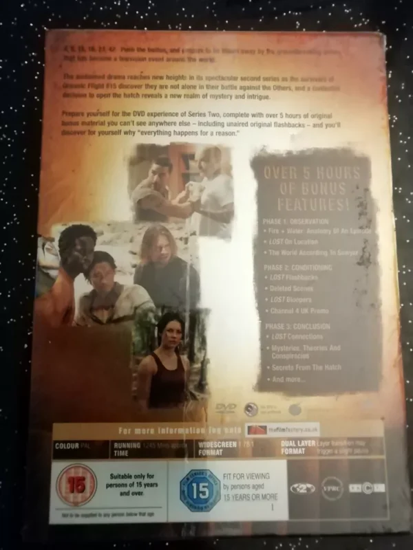 Lost - Series 2 - Complete (DVD, 2006, 6-Disc Set, Box Set) Extended. Brand New. Cert 15. - Image 3