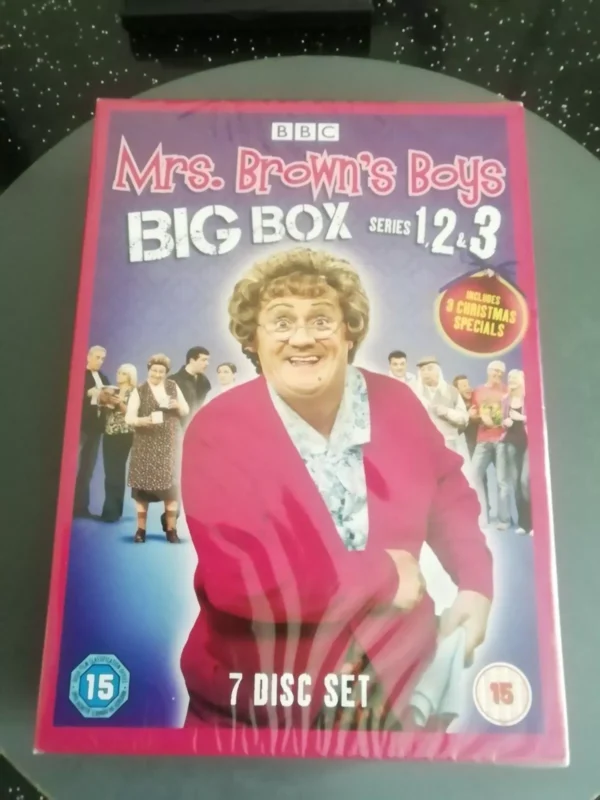 Mrs Brown's Boys Big Box (DVD, 2013, 7-Disc Set, Box Set) Brand New. Cert 15.
