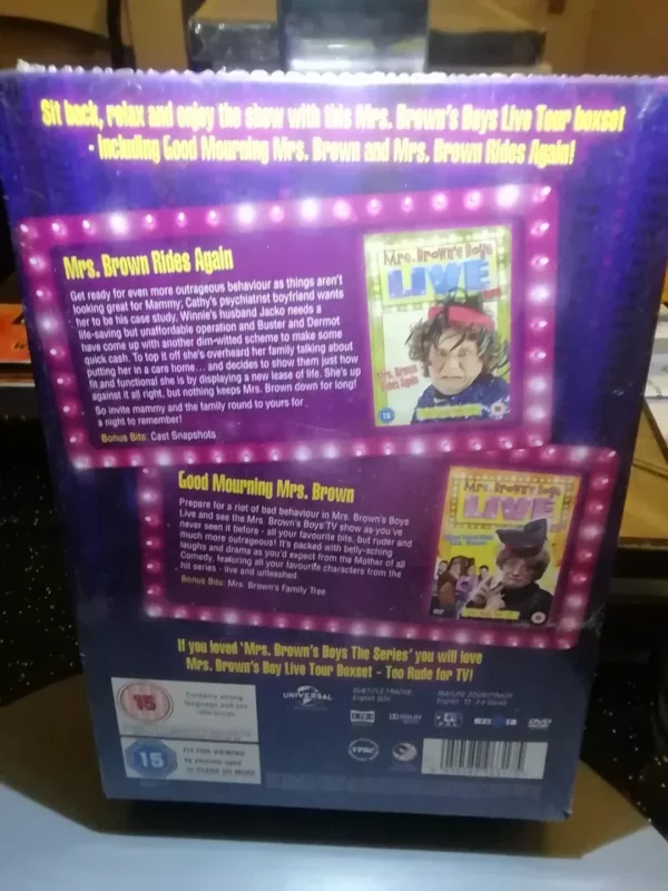 Mrs Brown's Boys Live (DVD, 2014, 2-Disc Set, Box Set) Brand New. Cert 15. - Image 2