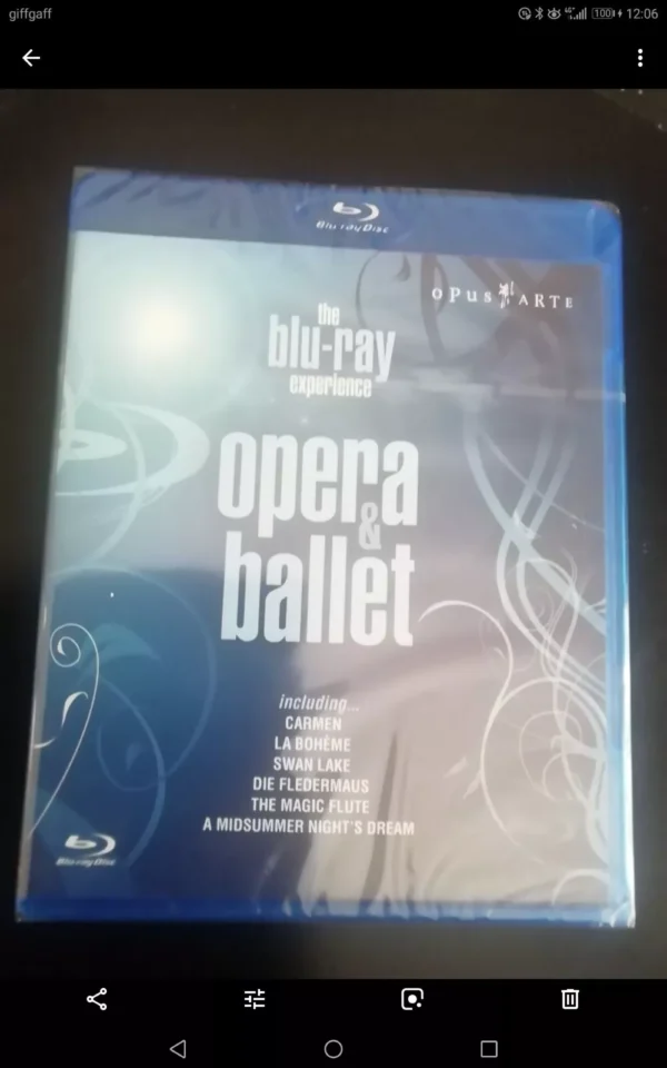 The Blu-ray Experience - Opera And Ballet Highlights (Blu-ray, 2008) New. Cert E.