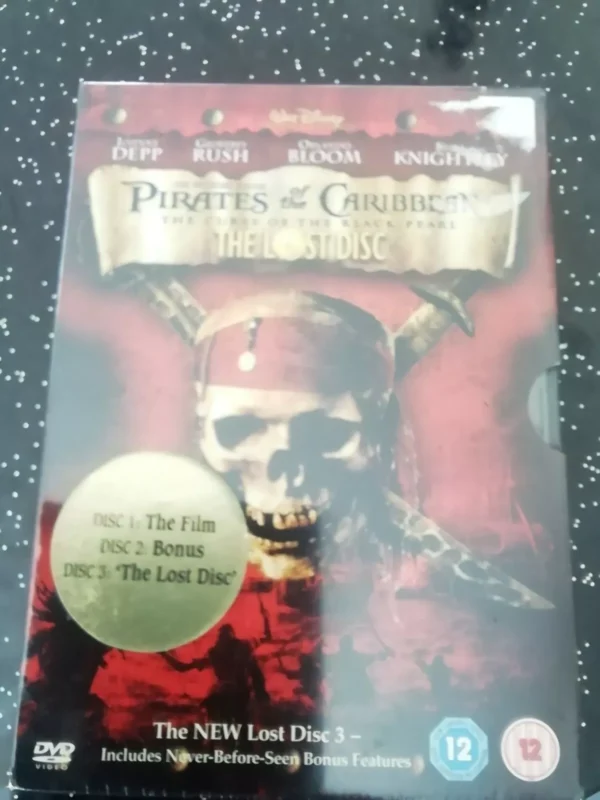 Pirates Of The Caribbean Boxset- The Curse Of The Black Pearl (DVD, 2005) Brand New. Cert 12.