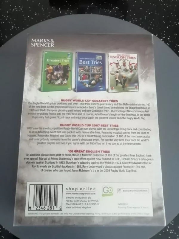 The Definitive Rugby Collection 3-discs Box Set (Dvd, 2008) Brand New. Cert E. - Image 3