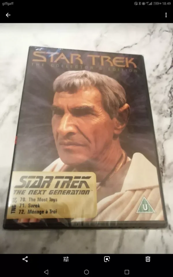 Star Trek The Collector's Edition TNG 24 (Dvd, 1990) Brand New. Cert U.