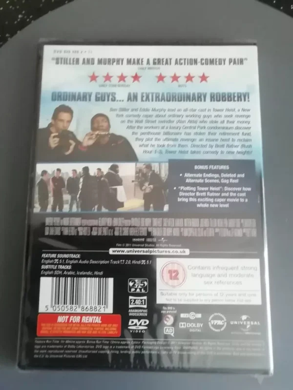 Tower Heist (DVD, 2012) Brand New. Cert 12. - Image 2