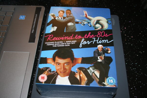 REWIND TO THE 80s - FOR HIM : 4 Film (DVD Boxset , 2010) New. Cert 15.