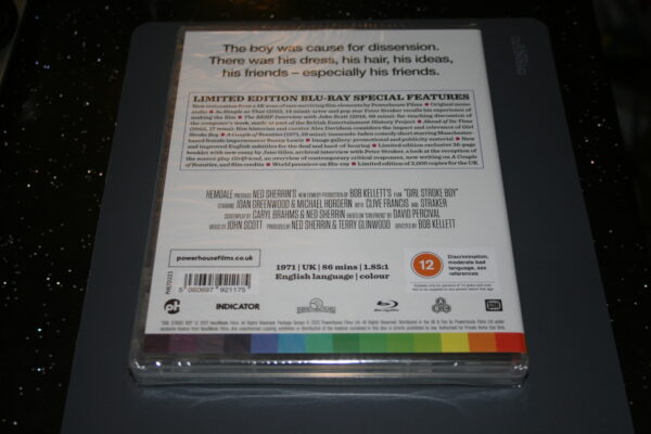 Girl Stroke Boy - Indicator Limited Edition (Blu-ray, 1971 Renewed 2022) New. Cert 12. - Image 2
