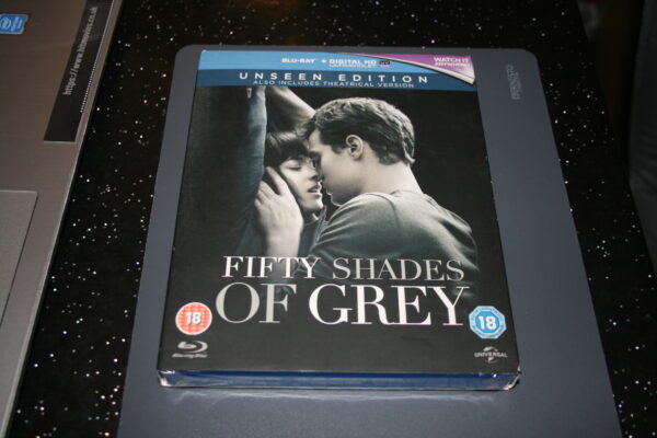 Fifty Shades of Grey -Unseen Edition (blu-ray, 2015) New. Cert 18. + Slip Cover.