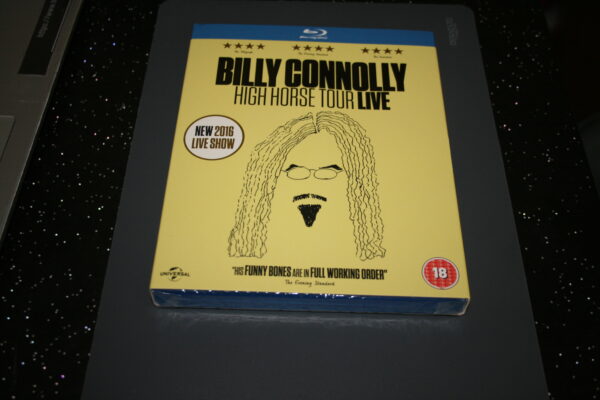 Billy Connolly High Horse Tour Live (Blu-ray, 2016) New. Cert 18. + Slip Cover.