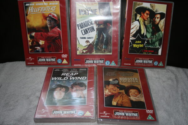 John Wayne Bundle NO1 DVD`S Brand New. Cert U-PG.