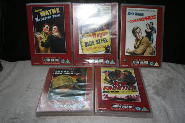 John Wayne bundle NO2 DVD`s Brand New. Cert U-PG.