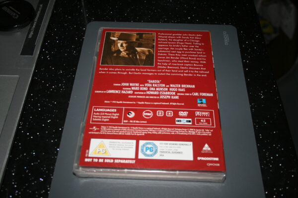 DAKOTA (DVD, 1945) Brand New. Cert PG. - Image 2