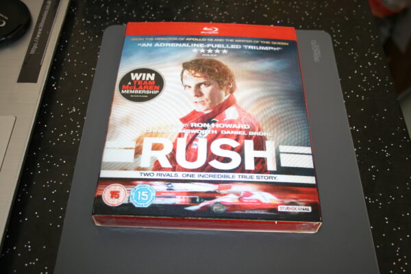 Rush (Blu-ray, 2014) Brand New. Cert 15. + Slip Cover.