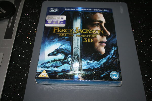 Percy Jackson - Sea Of Monsters (Blu-ray 3D + 2D, 2013) New. Cert PG. + Slip Cover.
