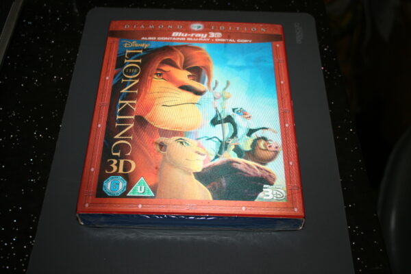 The Lion King Diamond Edition (Blu-ray 3D + 2D, 2011) New. Cert U. + Slip Cover.