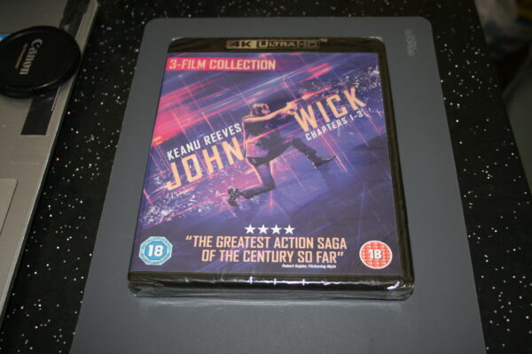 John Wick: Chapters 1-3 (4K UHD Blu-ray, 2020) Brand New. Cert 18.