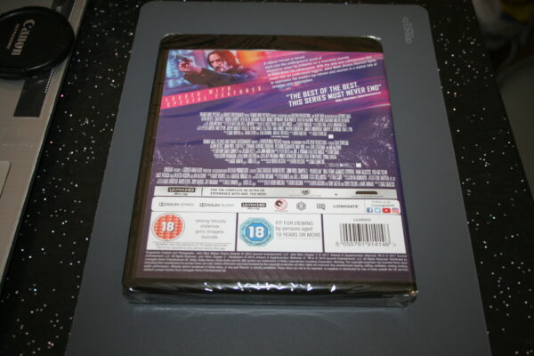John Wick: Chapters 1-3 (4K UHD Blu-ray, 2020) Brand New. Cert 18. - Image 2