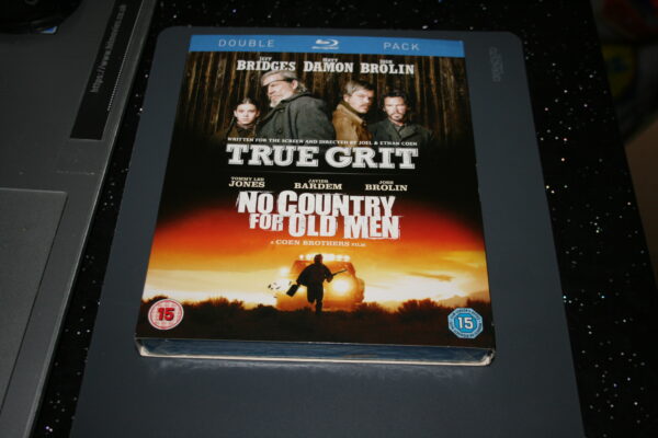 True Grit / No Country For Old Men (Blu-ray, 2012) New. Cert 15. + Slip Cover.